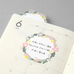 Midori - Notepad - Sticky Notes - Die-Cut - Wreath 12 Midori - Notepad - Sticky Notes - Die-Cut - Wreath