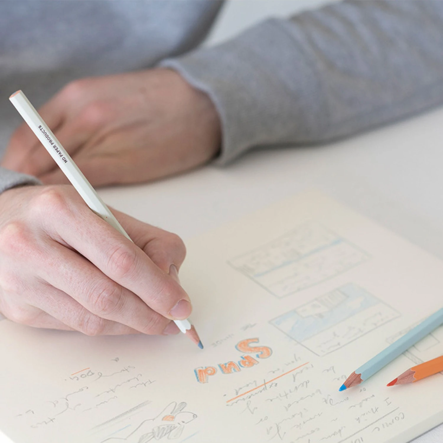 Midori - Pencil - Coloured Set Wooden Pencils 6 Midori - Pencil - Coloured Set Wooden Pencils