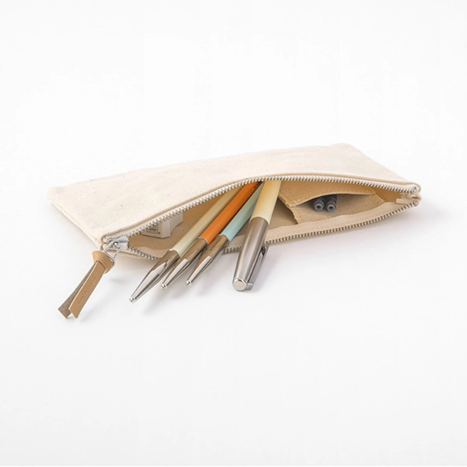 New Arrivals Midori - Pencil Case - Kurashiki Canvas - Flat 5 New Arrivals Midori - Pencil Case - Kurashiki Canvas - Flat