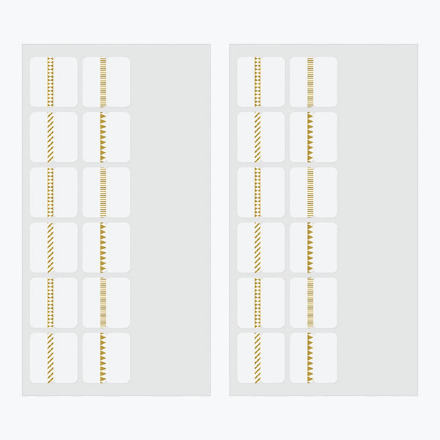 Midori JP Midori - Planner Sticker - Index Labels - Pattern - Gold Planner Stickers 4 Midori JP Midori - Planner Sticker - Index Labels - Pattern - Gold Planner Stickers