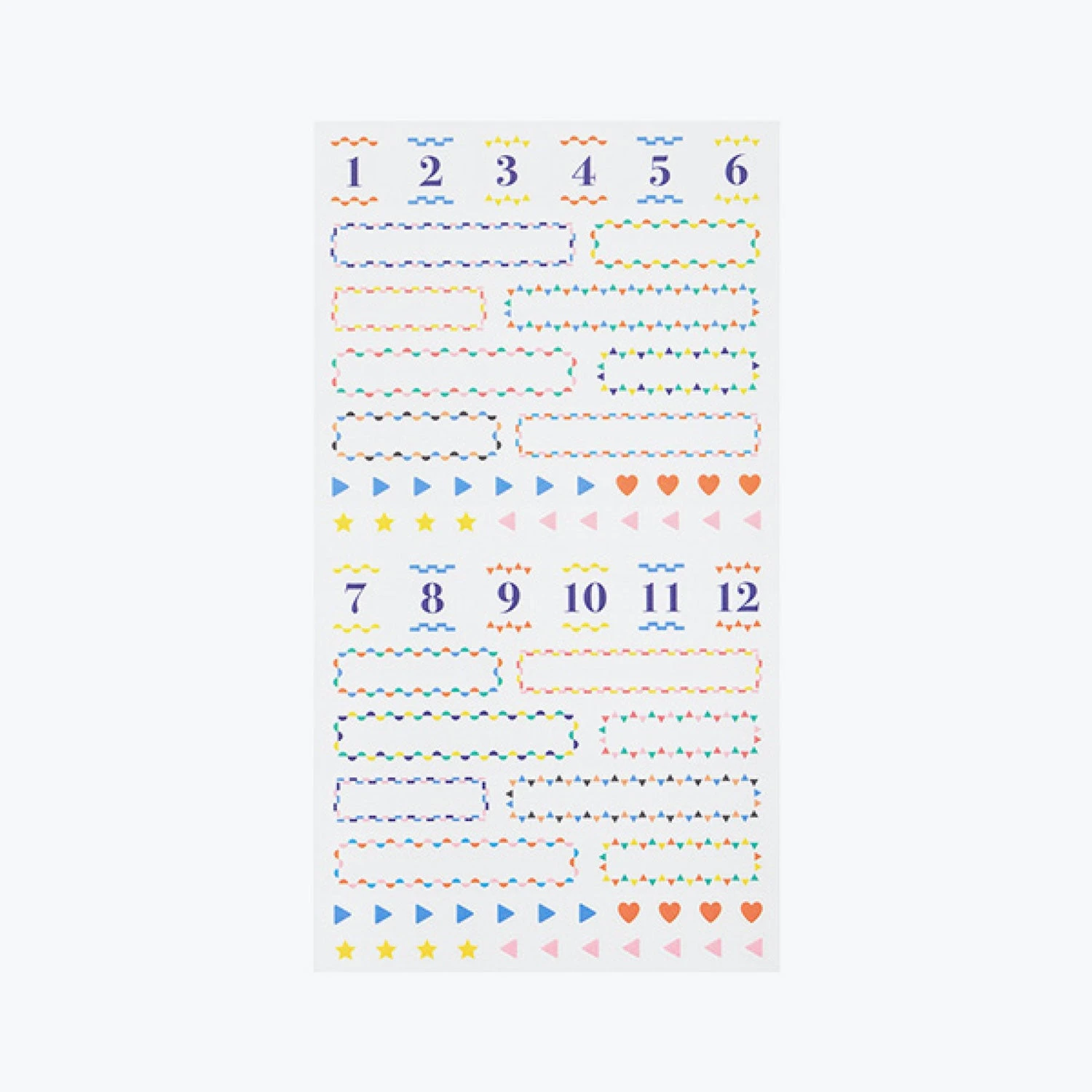 Midori JP Midori - Planner Sticker - Seal Collection - Border Colour Planner Stickers 5 Midori JP Midori - Planner Sticker - Seal Collection - Border Colour Planner Stickers