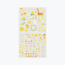 Midori JP Midori - Planner Sticker - Seal Collection - Yellow Planner Stickers