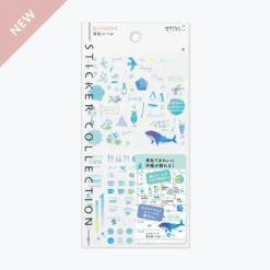 Midori JP Midori - Planner Sticker - Seal Collection - Blue