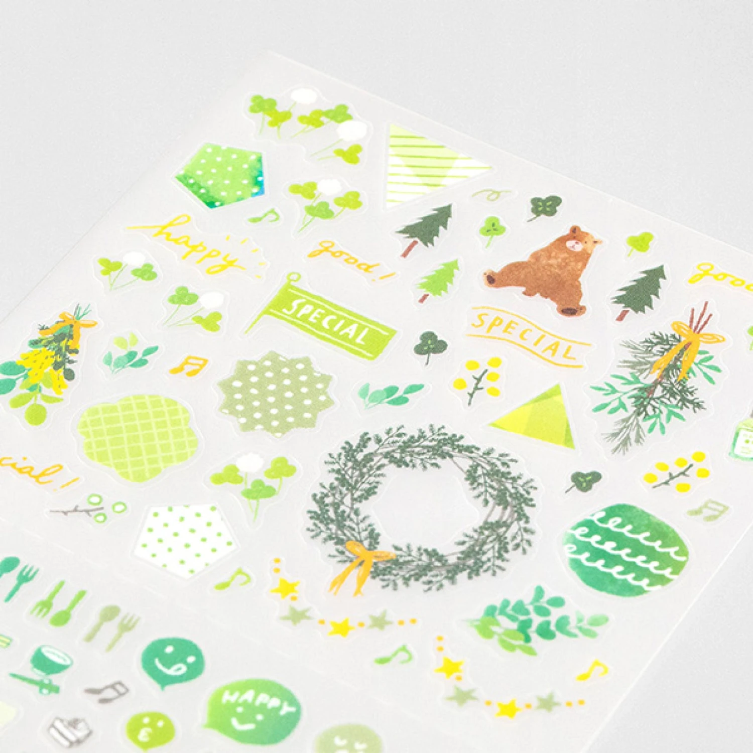 Midori JP Midori - Planner Sticker - Seal Collection - Green 4 Midori JP Midori - Planner Sticker - Seal Collection - Green
