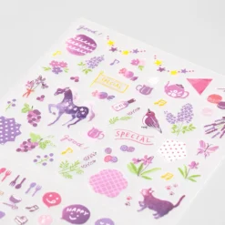 Midori JP Midori - Planner Sticker - Seal Collection - Purple