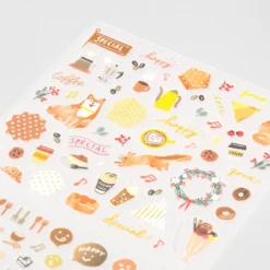 Midori JP Planner Stickers Midori - Planner Sticker - Seal Collection - Brown