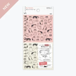 Midori JP Midori - Planner Sticker - Seal Collection - Cats Sketch Planner Stickers