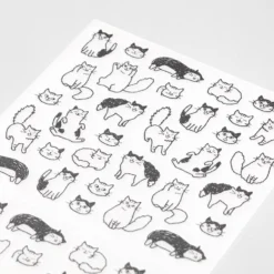 Midori JP Midori - Planner Sticker - Seal Collection - Cats Sketch Planner Stickers