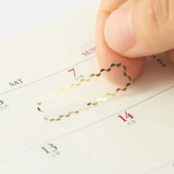 Midori JP Midori - Planner Sticker - Seal Collection - Border Gold Planner Stickers