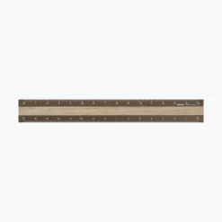 Midori JP Midori - Ruler - Aluminium - 15cm - Brown - Light