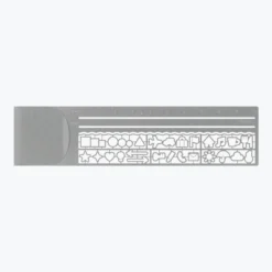 Rulers & Stencils Midori - Ruler - Stencil - Silver