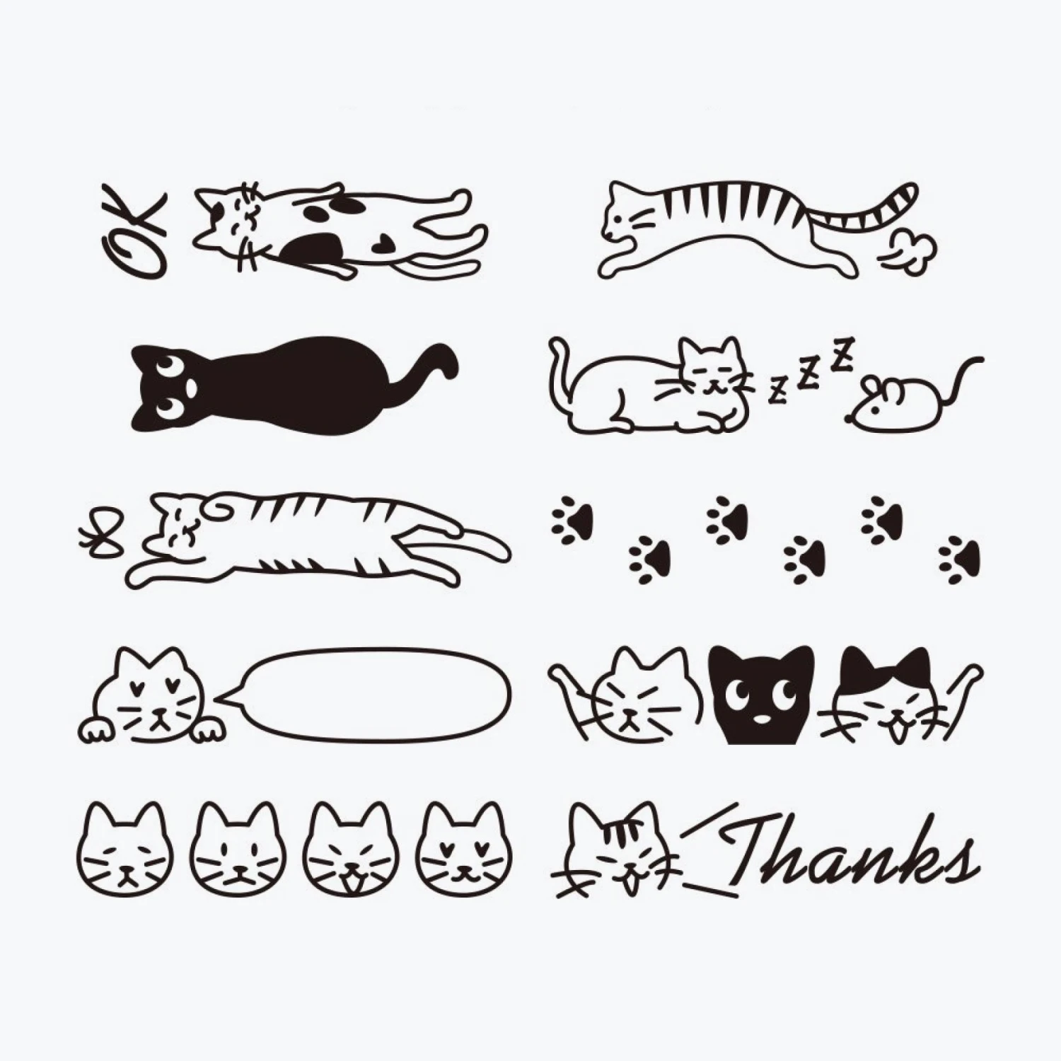 Midori - Stamp - Rotating - Cats New Arrivals 5 Midori - Stamp - Rotating - Cats New Arrivals