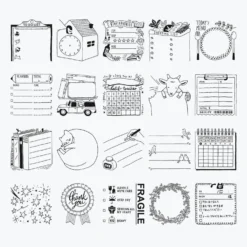 Planner Stamps Midori - Stamp - Self-Inking - Travelling 13 Planner Stamps Midori - Stamp - Self-Inking - Travelling
