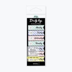 Midori JP Planner Stickers Midori - Sticker Seal - Daily Log - Ribbon