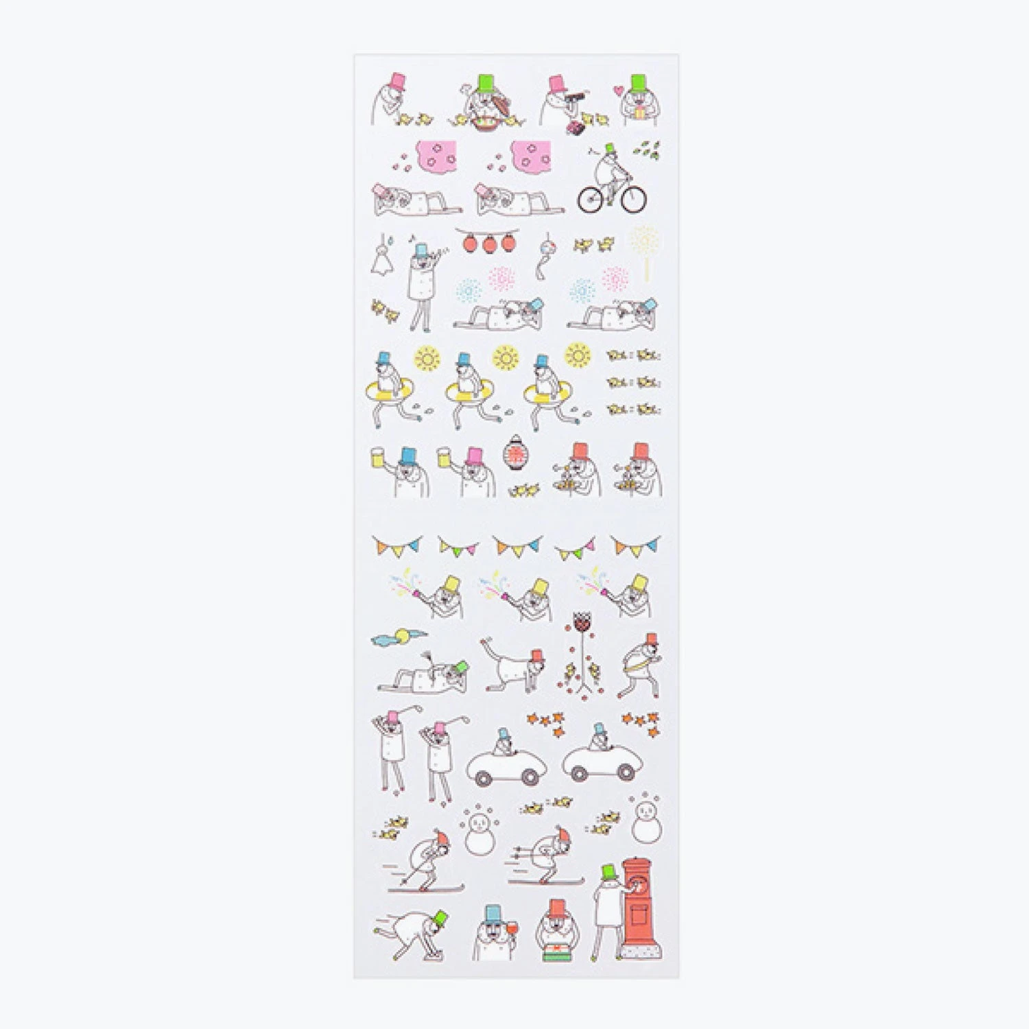 Midori JP Midori - Sticker Seal - Original Collection - Ojisan Planner Stickers 5 Midori JP Midori - Sticker Seal - Original Collection - Ojisan Planner Stickers