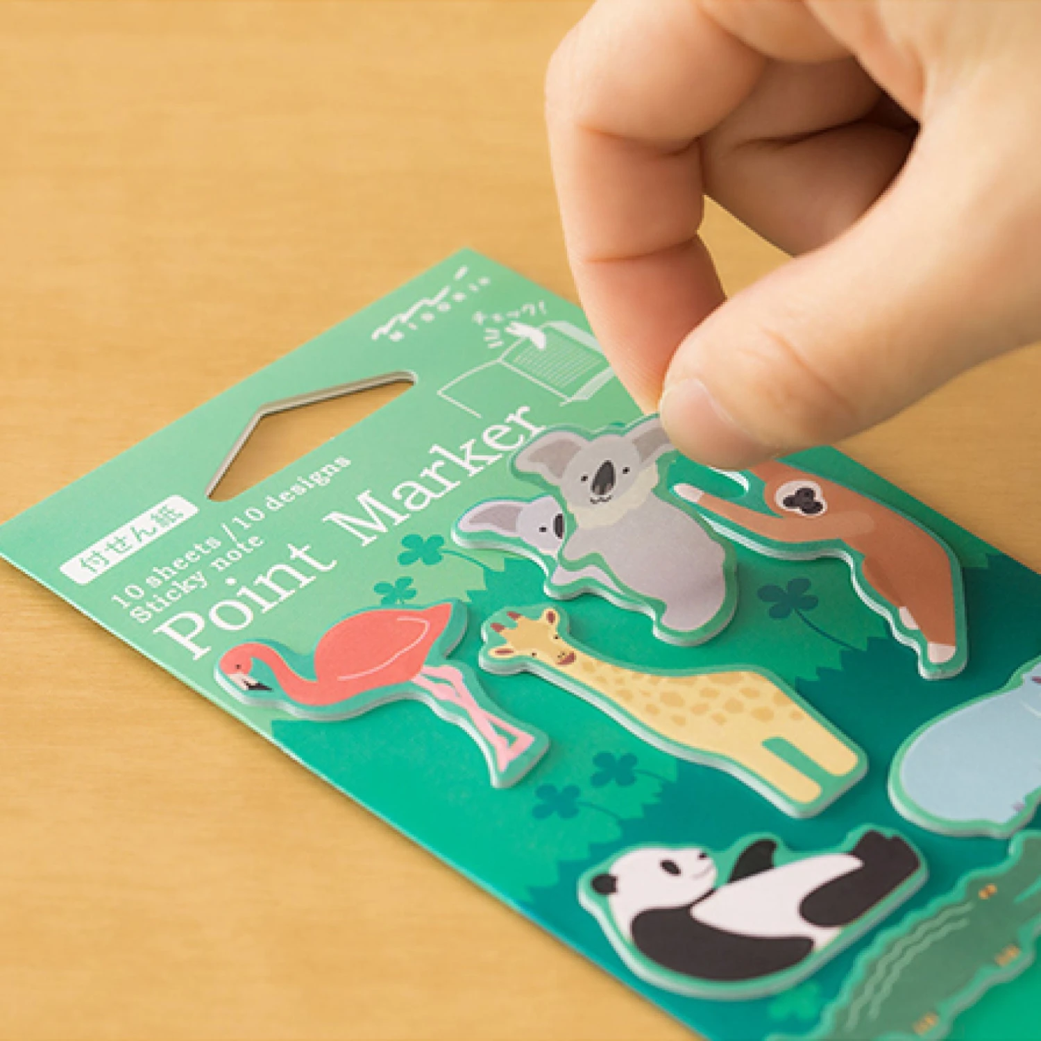 Midori - Sticker Seal - Point Marker - Zoo 4 Midori - Sticker Seal - Point Marker - Zoo