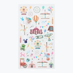 Midori JP Midori - Sticker Seal - Sticker Marché - Amusement Park Planner Stickers
