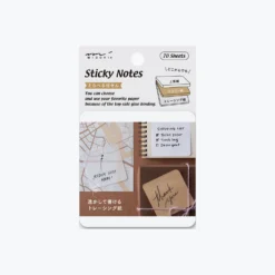 Midori - Notepad - Sticky Notes - Brown New Arrivals