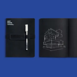 Nuuna - Notebook - Large - Not White (Black Paper)