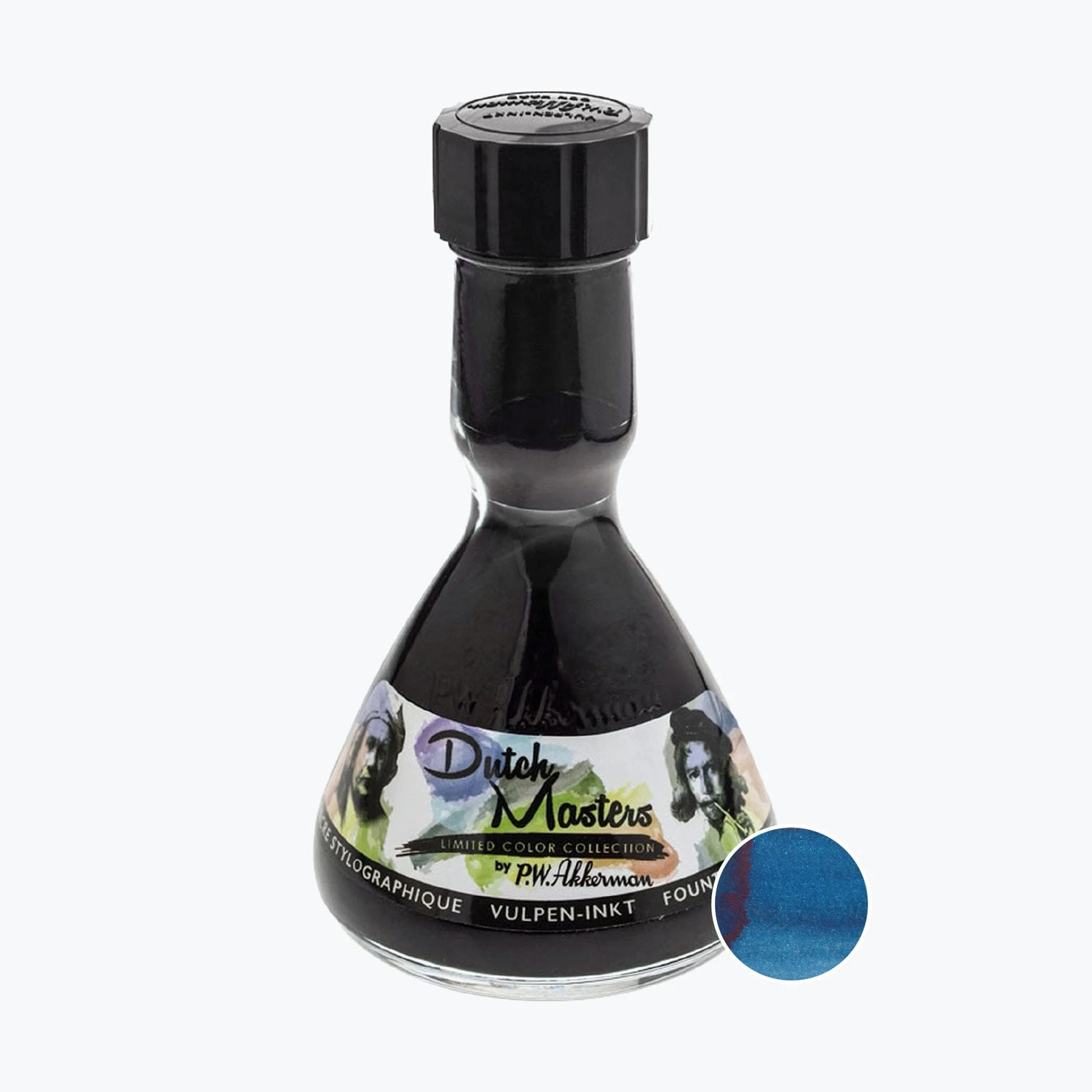 Fountain Pen Inks P.W. Akkerman - Fountain Pen Ink - Dutch Masters - 1 Ceruleum Blauw Van Vermeer 3 Fountain Pen Inks P.W. Akkerman - Fountain Pen Ink - Dutch Masters - 1 Ceruleum Blauw Van Vermeer