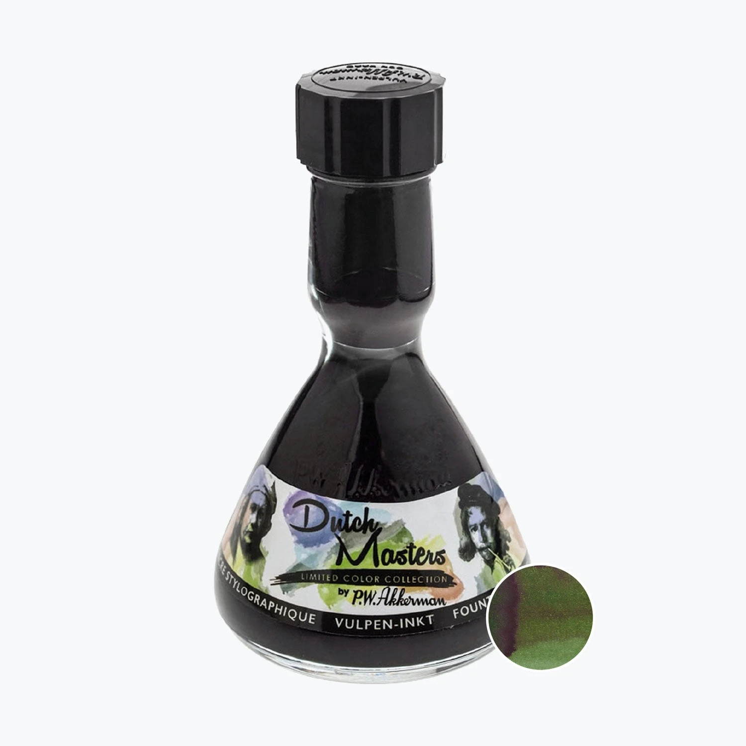 Fountain Pen Inks P.W. Akkerman - Fountain Pen Ink - Dutch Masters - 2 Dou's Emerald Groen 3 Fountain Pen Inks P.W. Akkerman - Fountain Pen Ink - Dutch Masters - 2 Dou's Emerald Groen