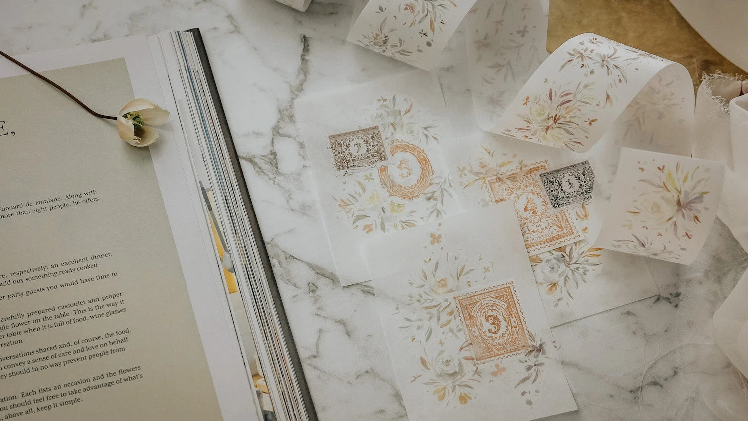 Meow Illustration - Washi Tape - Vintage Soul 7 Meow Illustration - Washi Tape - Vintage Soul