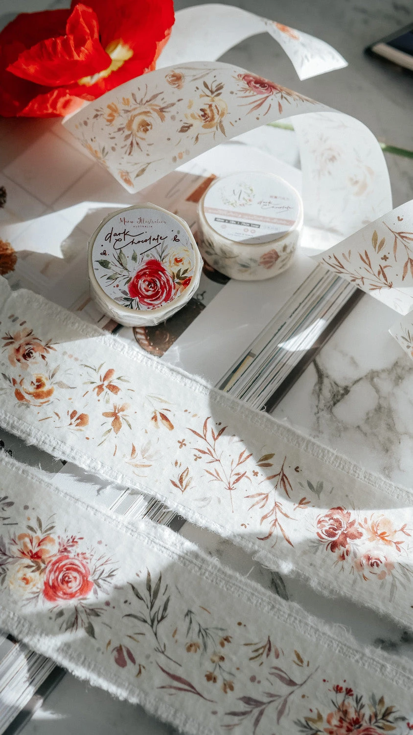 Meow Illustration - Washi Tape - Dark Chocolate 3 Meow Illustration - Washi Tape - Dark Chocolate