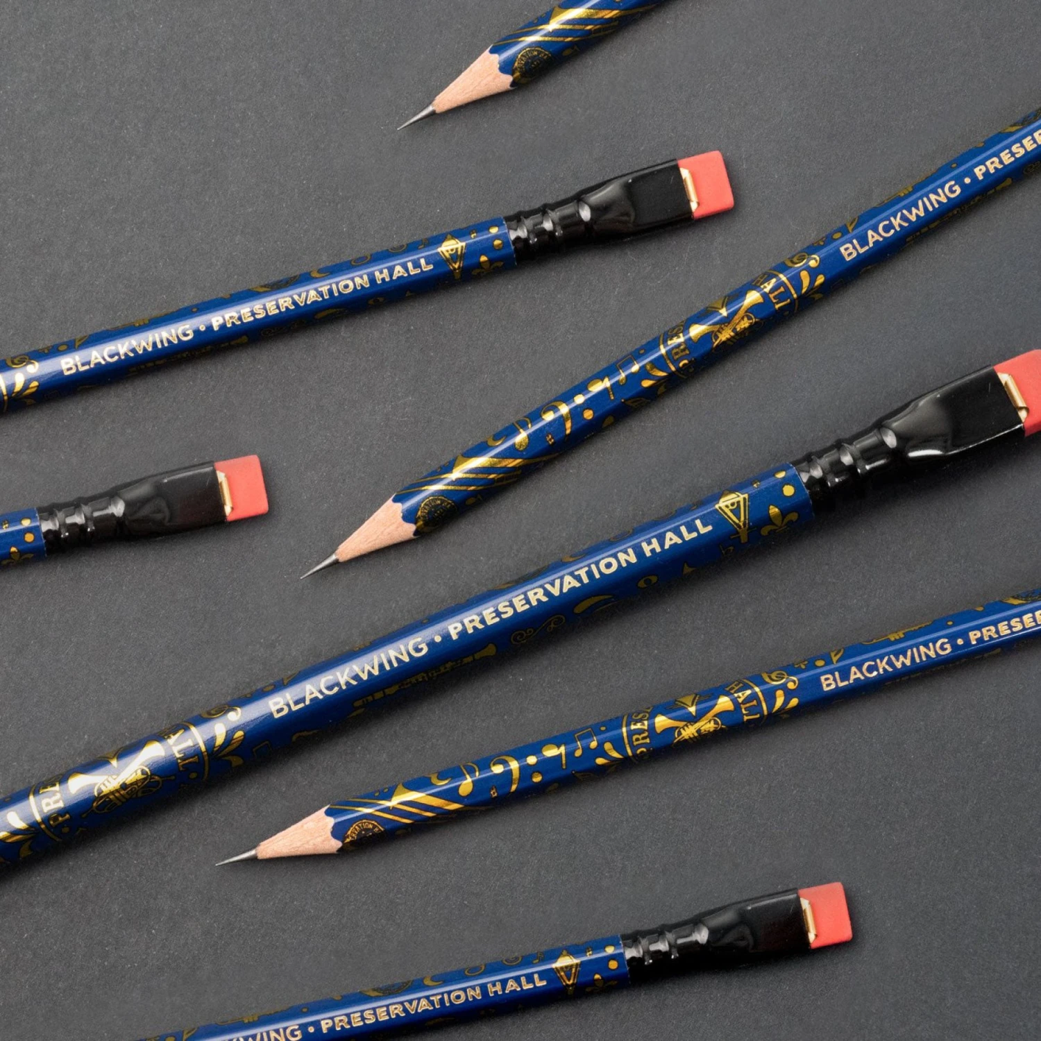 Wooden Pencils Palomino Blackwing - Pencil - X Preservation Hall - Box Of 12 (Limited Edition) 4 Wooden Pencils Palomino Blackwing - Pencil - X Preservation Hall - Box Of 12 (Limited Edition)