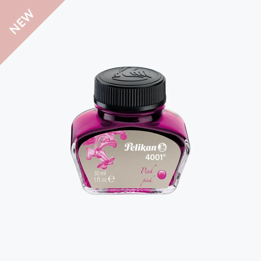 Pelikan - 4001 Ink (30ml) - Brilliant Pink 3 Pelikan - 4001 Ink (30ml) - Brilliant Pink