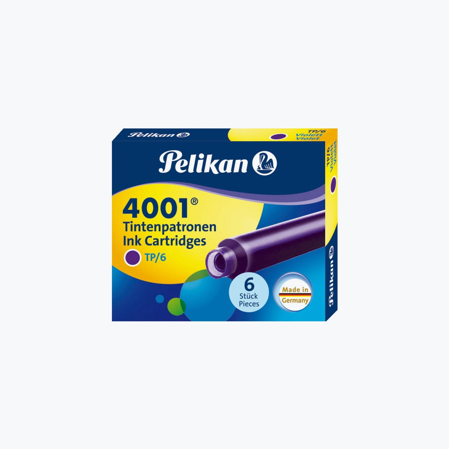 Pelikan - Fountain Pen Ink - Cartridges - 4001 - Violet 3 Pelikan - Fountain Pen Ink - Cartridges - 4001 - Violet