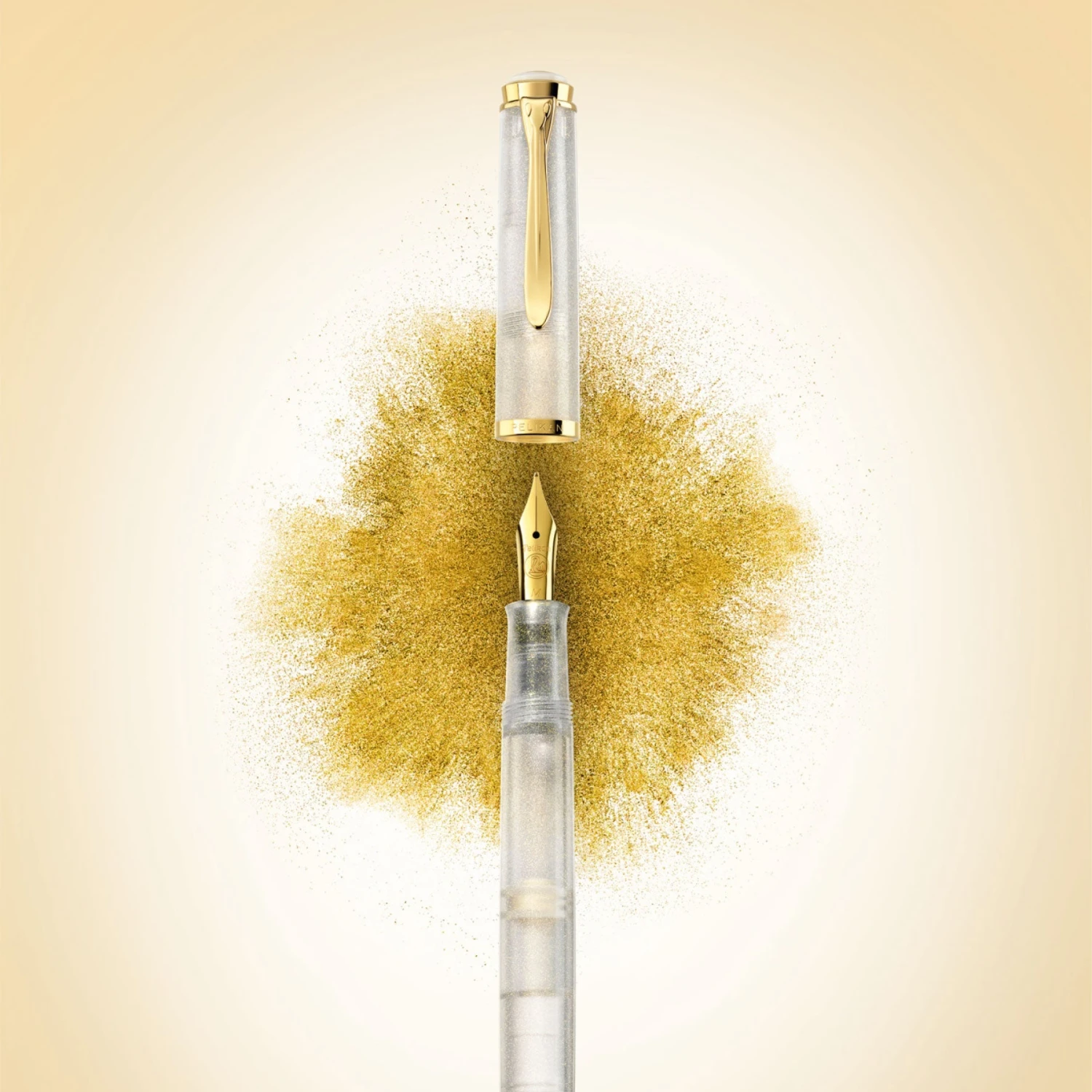 Fountain Pens Pelikan - Fountain Pen Set - Classic M200 - Golden Beryl 4 Fountain Pens Pelikan - Fountain Pen Set - Classic M200 - Golden Beryl