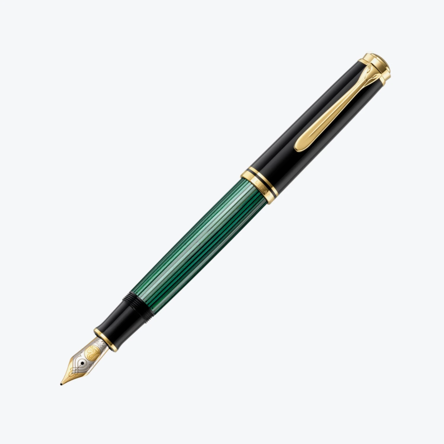 Pelikan - Souverän M800 Fountain Pen - Black-Green Fountain Pens 3 Pelikan - Souverän M800 Fountain Pen - Black-Green Fountain Pens
