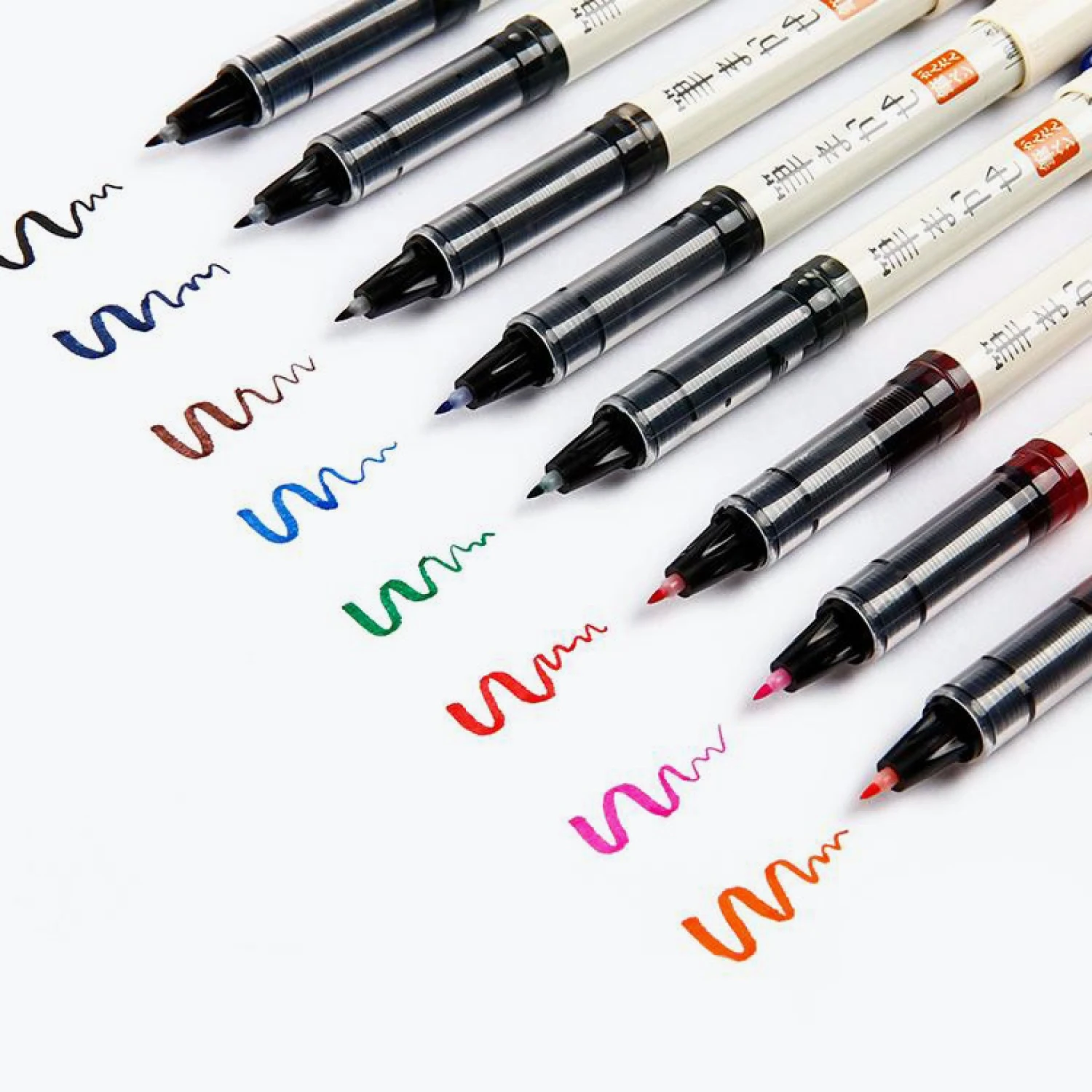 Pilot JP Journaling Pens Pilot - Brush Pen - Fude-Makase - Extra-Fine - Orange 4 Pilot JP Journaling Pens Pilot - Brush Pen - Fude-Makase - Extra-Fine - Orange