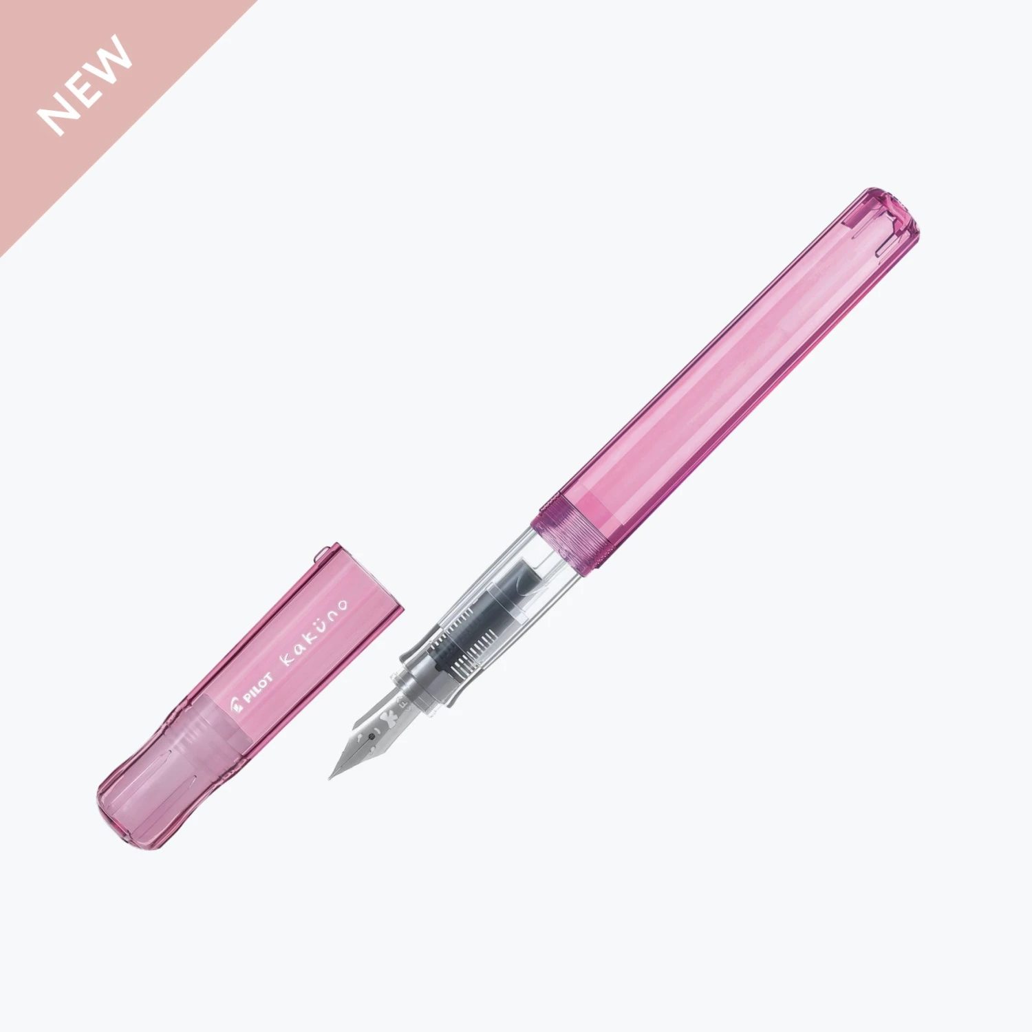 Pilot JP New Arrivals Pilot - Fountain Pen - Kakuno - Transparent Pink 3 Pilot JP New Arrivals Pilot - Fountain Pen - Kakuno - Transparent Pink