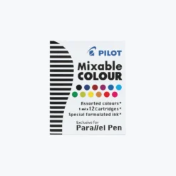 Pilot JP Calligraphy Inks Pilot - Parallel Cartridges - Mixable Colour - Mixed