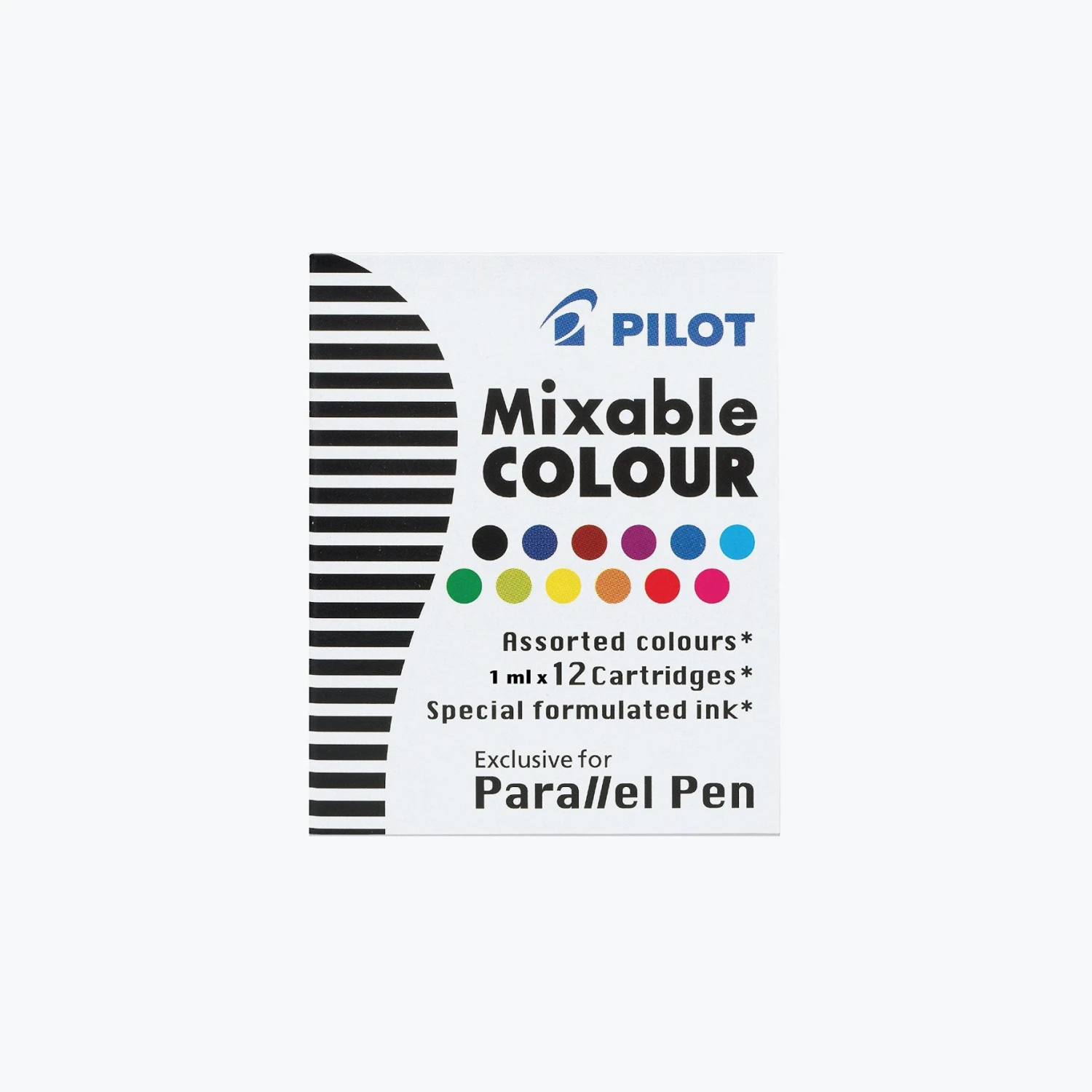 Pilot JP Calligraphy Inks Pilot - Parallel Cartridges - Mixable Colour - Mixed 3 Pilot JP Calligraphy Inks Pilot - Parallel Cartridges - Mixable Colour - Mixed