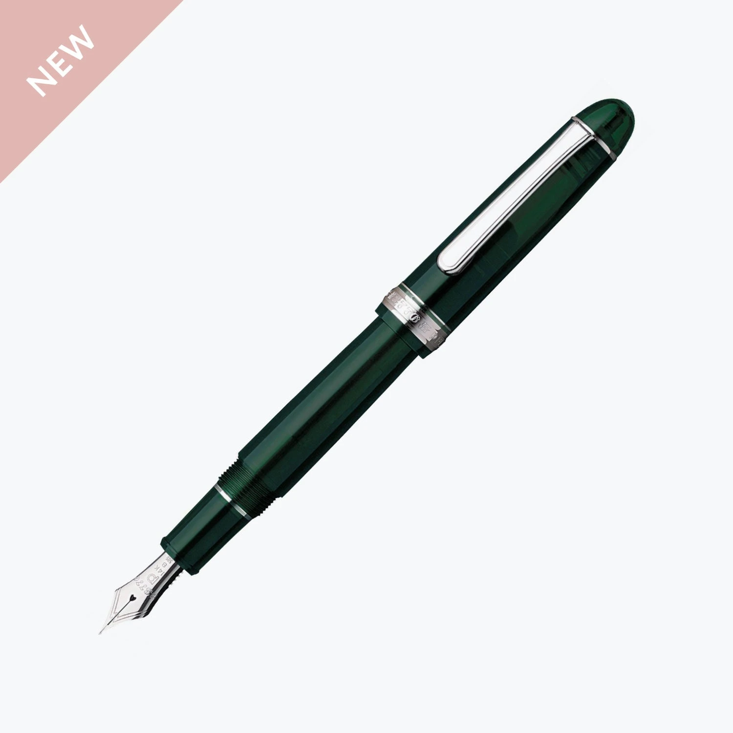 Platinum - Fountain Pen - #3776 Century - Laurel Green (Rhodium) Fountain Pens 3 Platinum - Fountain Pen - #3776 Century - Laurel Green (Rhodium) Fountain Pens