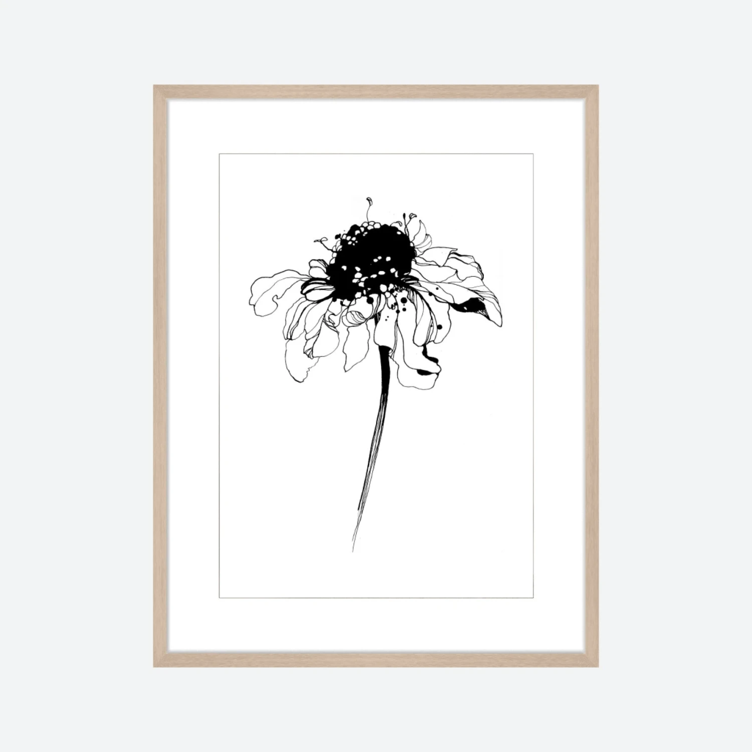 Toril Baekmark - Fine Art Prints - Black Flowers No.1 3 Toril Baekmark - Fine Art Prints - Black Flowers No.1