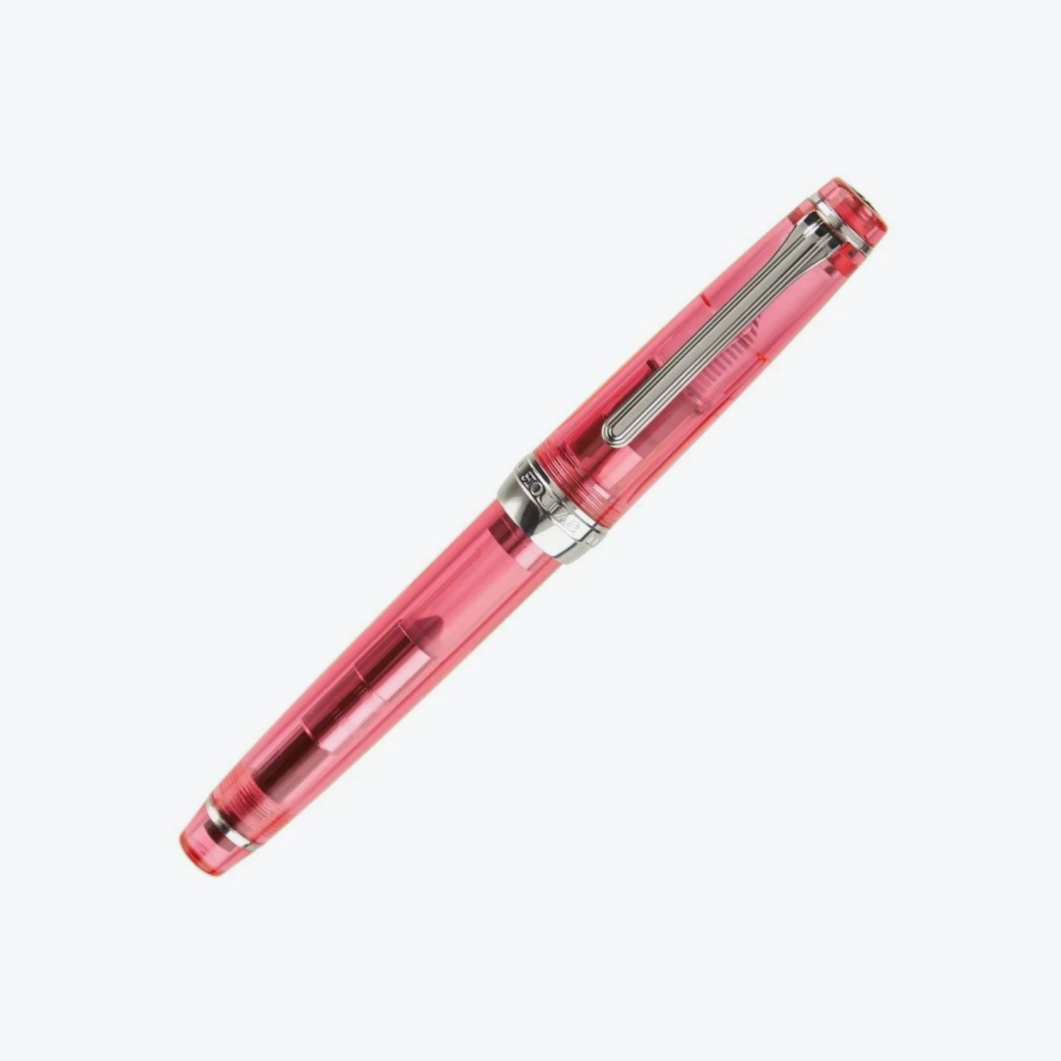 Fountain Pens Sailor - Fountain Pen - ProGear Slim - Demonstrator Pink (Rhodium) 3 Fountain Pens Sailor - Fountain Pen - ProGear Slim - Demonstrator Pink (Rhodium)
