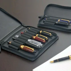 Sailor - Pen Case - Leather - 10 Slot - Black Pen & Pencil Cases 7 Sailor - Pen Case - Leather - 10 Slot - Black Pen & Pencil Cases