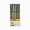 Sakura - Fineliner - Pigma Micron - Black - Pack Of 6 New Arrivals