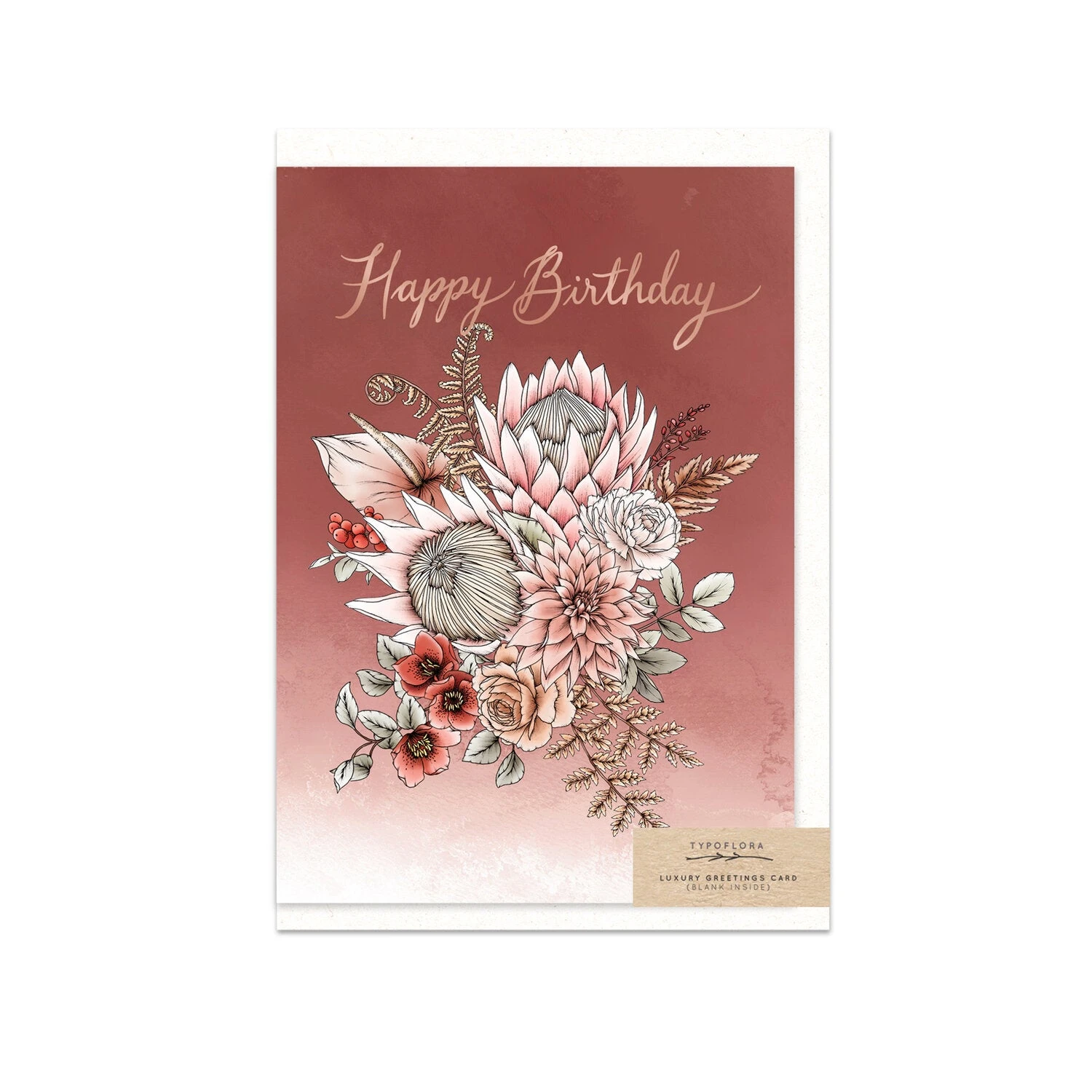 Typoflora - Card - King Protea Birthday 3 Typoflora - Card - King Protea Birthday