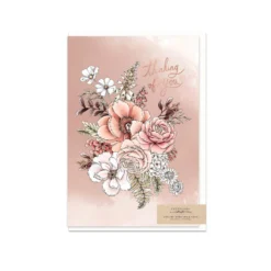 Typoflora - Card - Peony Thinking Of You