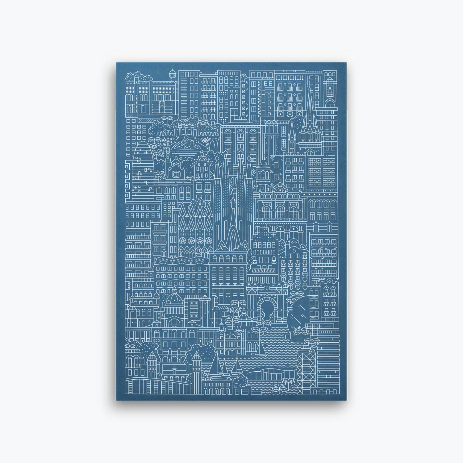 The City Works - Notebook - Barcelona - A5 - Blue Notebooks 3 The City Works - Notebook - Barcelona - A5 - Blue Notebooks