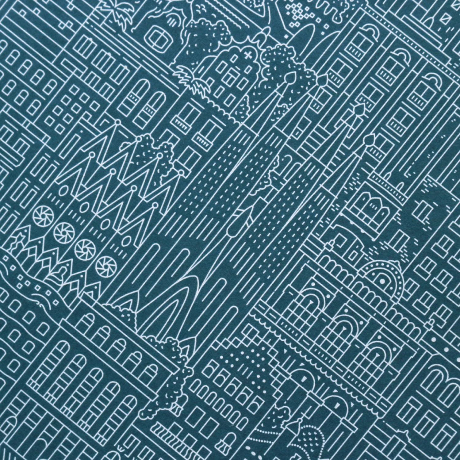 The City Works - Notebook - Barcelona - A5 - Blue Notebooks 4 The City Works - Notebook - Barcelona - A5 - Blue Notebooks