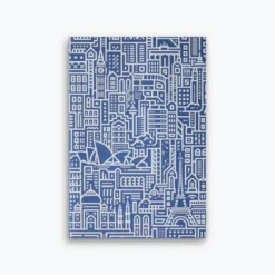 The City Works - Notebook - Hello World - A5 - Blue