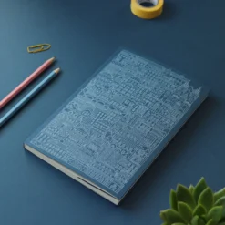The City Works - Notebook - Prague - A5 - Blue Notebooks
