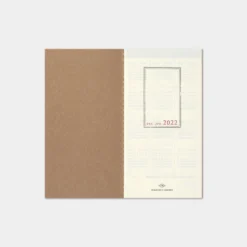 Traveler's Company - 2022 Diary - Insert - Regular - Weekly+Memo Traveler's Notebook
