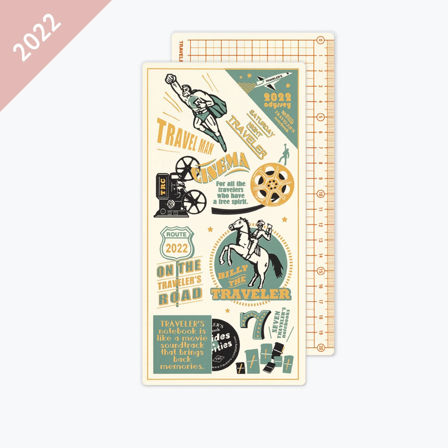 Traveler's Company - 2022 Diary - Insert - Regular - Backing Sheet Traveler's Notebook 3 Traveler's Company - 2022 Diary - Insert - Regular - Backing Sheet Traveler's Notebook