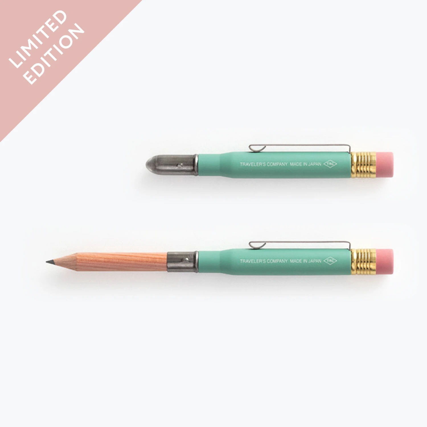Traveler's Company - Pencil - Brass - Factory Green 3 Traveler's Company - Pencil - Brass - Factory Green